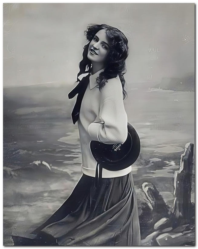 French Belle Epoque Fashion 1910 Sea Girl 8x10 Photo Print 23052502507