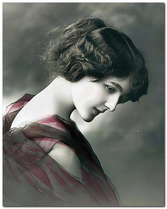 French Belle Epoque Fashion 1910 Serene Beauty 8x10 Photo Print 23052502510