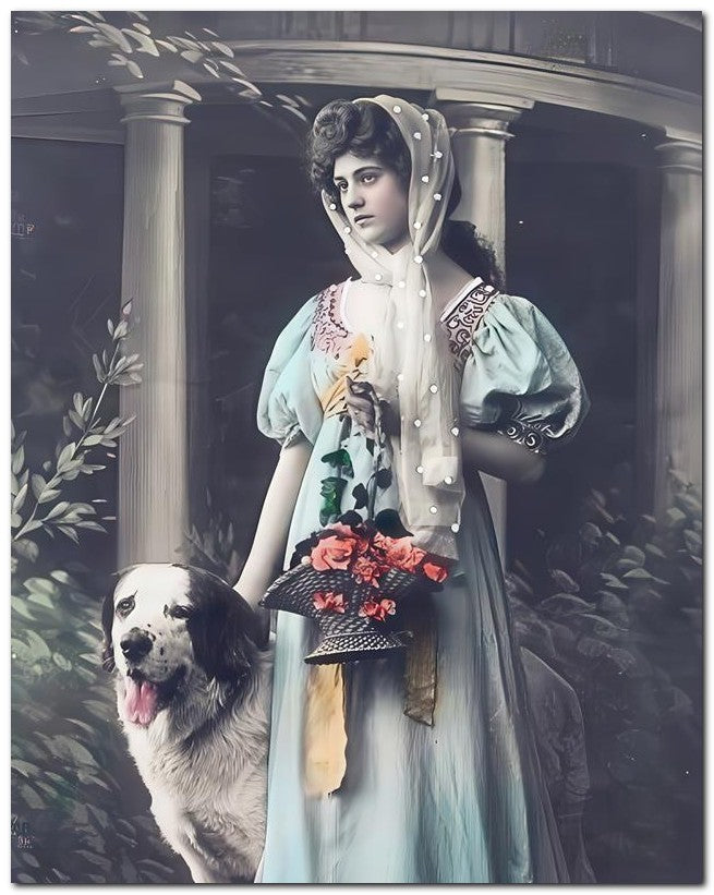 French Belle Epoque Fashion 1910 Spot Lady 8x10 Photo Print 23052502535
