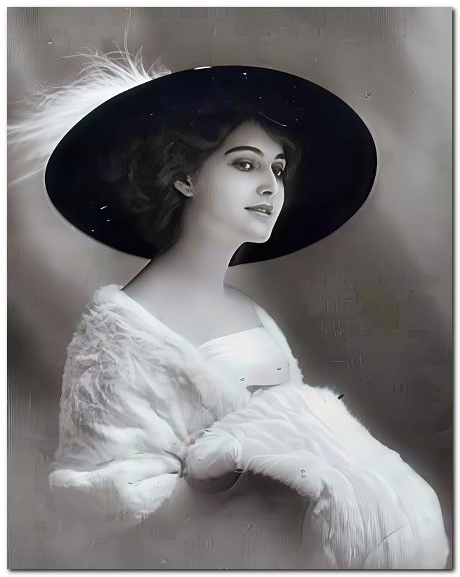 French Belle Epoque Fashion 1910 Swan-Like 8x10 Photo Print 23052502545