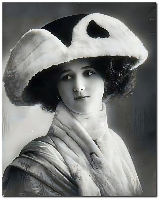French Belle Epoque Fashion 1910 Warm Fur 8x10 Photo Print 23052502579