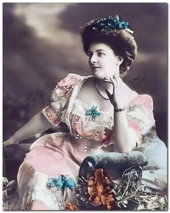 Belle Epoque Fashion 1910's Sitting Pretty 8x10 Photo Print 23052502629