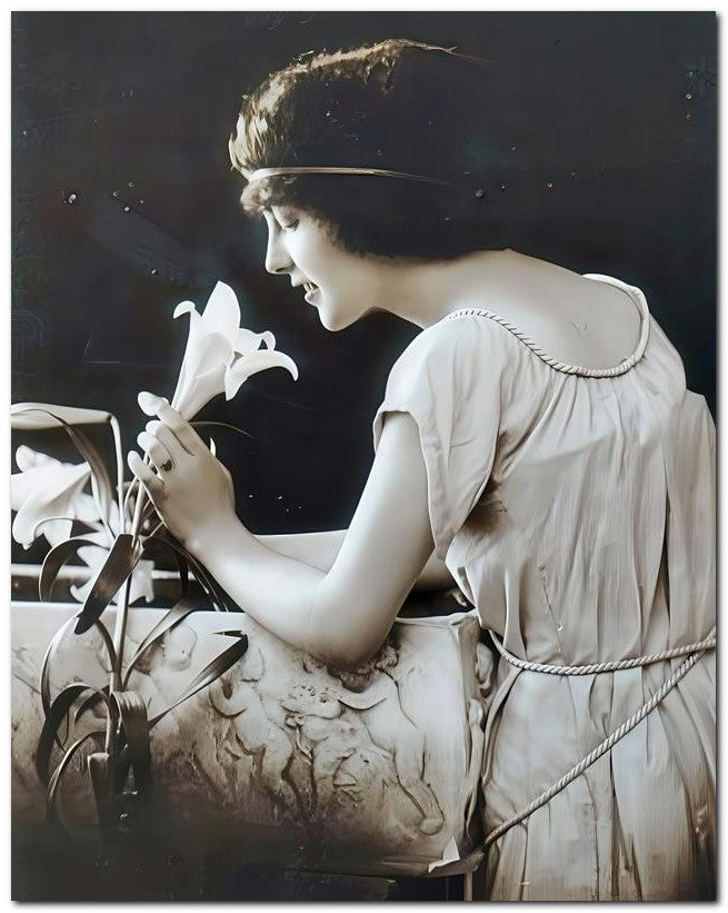 French Belle Epoque Fashion 1910's Smell Lily 8x10 Photo Print 23052502630