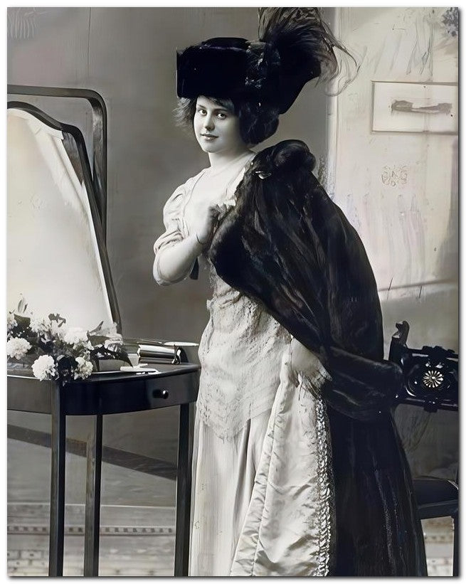 French Belle Epoque Fashion 1911 Boudoir 8x10 Photo Print 23052502660