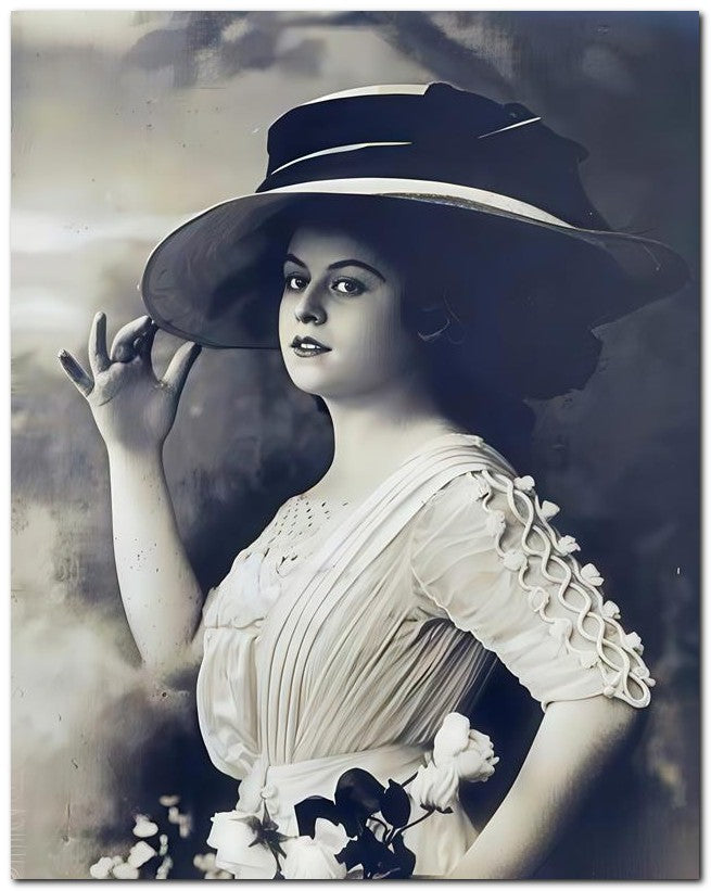 French Belle Epoque Fashion 1911 Jaunty Lady 8x10 Photo Print 23052502682