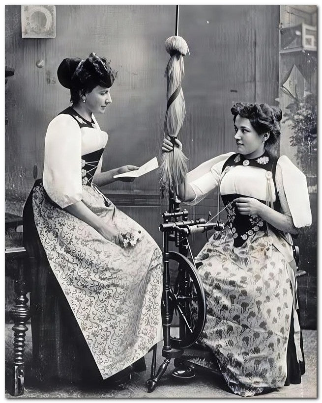 French Belle Epoque Fashion 1912 Spinning 8x10 Photo Print 23052502759