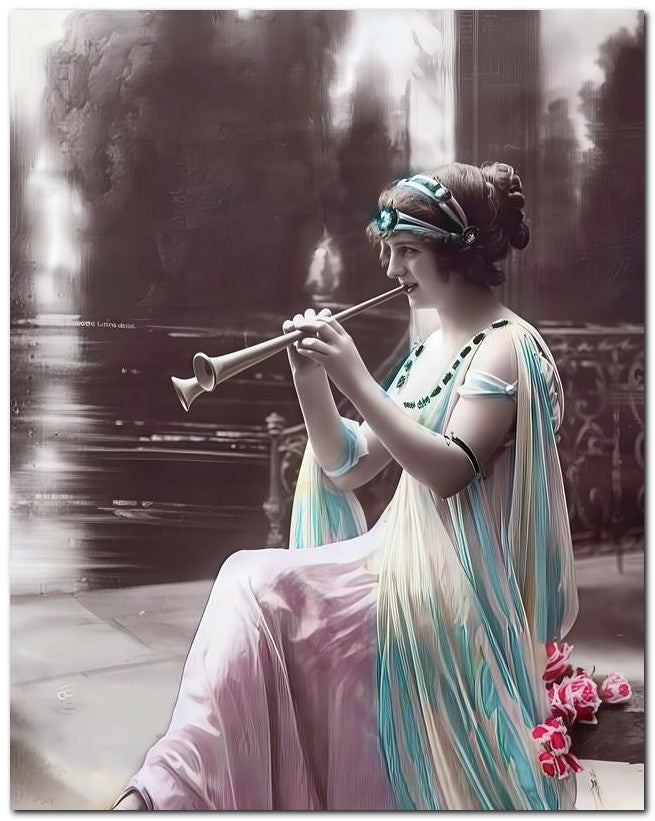 French Belle Epoque Fashion 1913 Tint Flute 8x10 Photo Print 23052502790