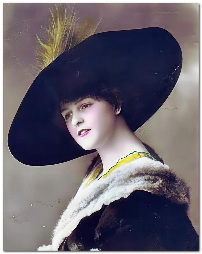 French Belle Epoque Fashion 1913 Tint Lady 8x10 Photo Print 23052502791