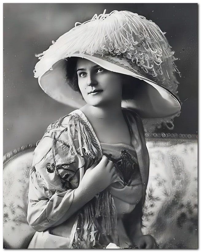French Belle Epoque Fashion 1914 Hat Lady 8x10 Photo Print 23052502804