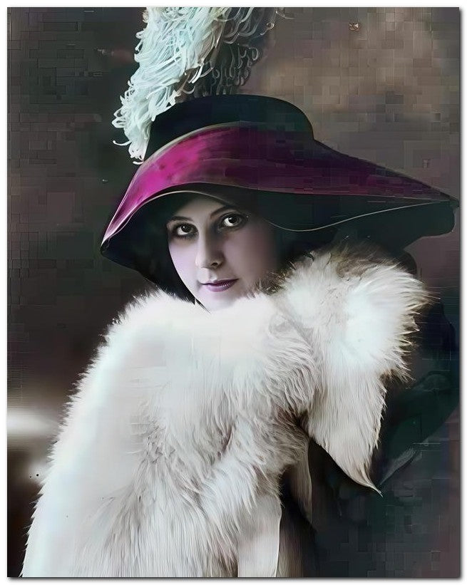 French Belle Epoque Fashion 1914 Red Hat 8x10 Photo Print 23052502823