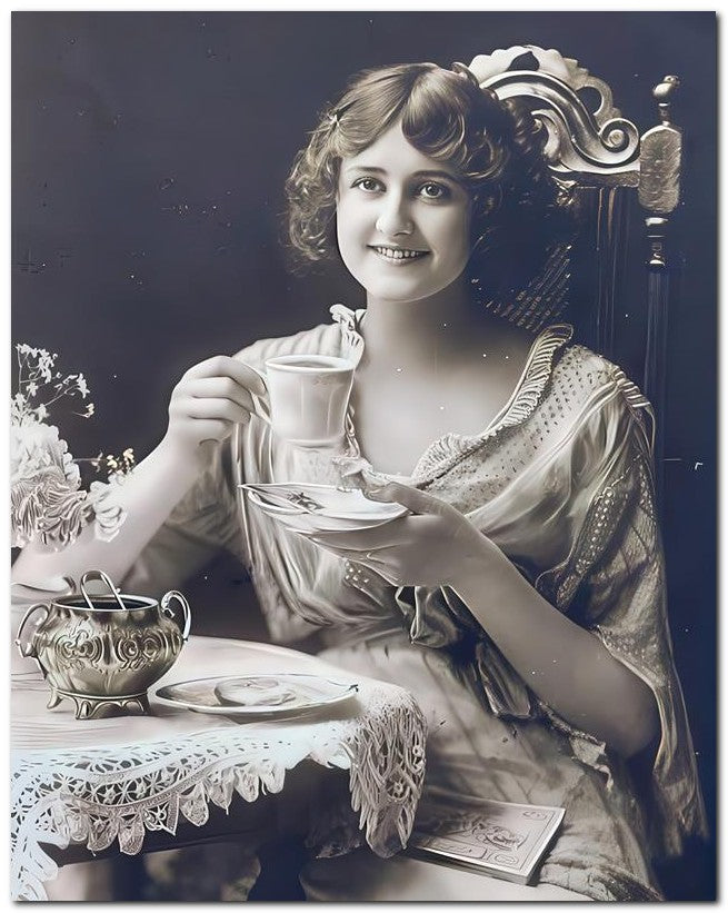 French Belle Epoque Fashion 1915 Tea Time 8x10 Photo Print 23052502855