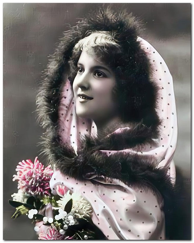 French Belle Epoque Fashion 1918 Hood Cape 8x10 Photo Print 23052502890