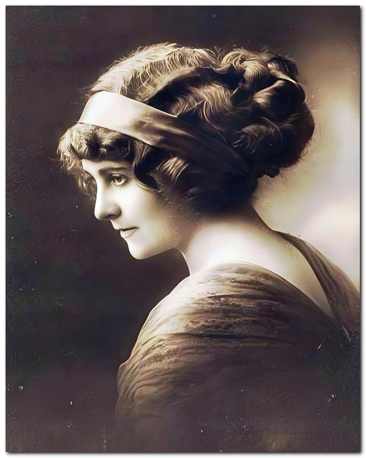 French Belle Epoque Fashion Big Hairband 8x10 Photo Print 23052502910
