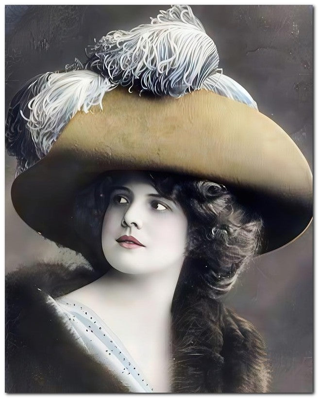 Belle Epoque Fashion Gorgeous Lady In Fur 8x10 Photo Print 23052502925