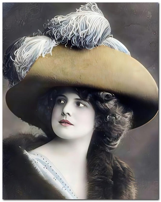 Belle Epoque Fashion Gorgeous Lady In Fur 8x10 Photo Print 23052502925