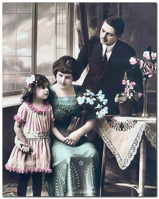 French Belle Epoque Fashion Happy Family 2 8x10 Photo Print 23052502927