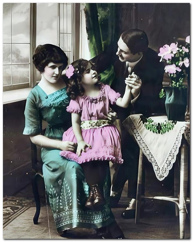 French Belle Epoque Fashion Happy Family 8x10 Photo Print 23052502928