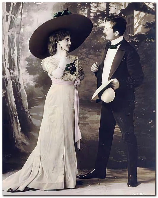 French Belle Epoque Fashion Lovers Hats 8x10 Photo Print 23052502944