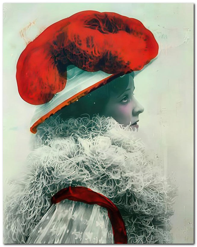 French Belle Epoque Fashion So Red 8x10 Photo Print 23052502949