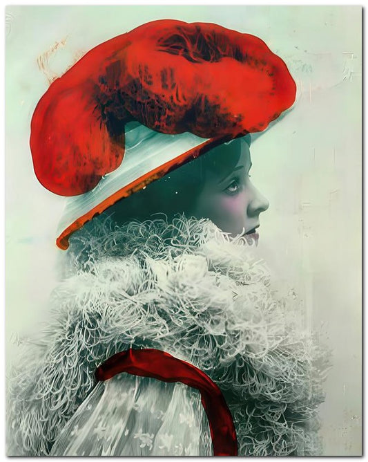 French Belle Epoque Fashion So Red 8x10 Photo Print 23052502949