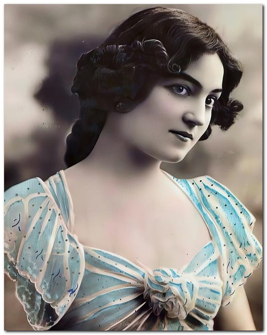 Belle Epoque Fashion Star Madia Brown Eyes 8x10 Photo Print 23052502951