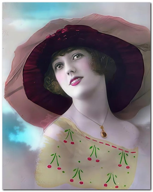 French Belle Epoque Fashion Tint Yellow 8x10 Photo Print 23052502958