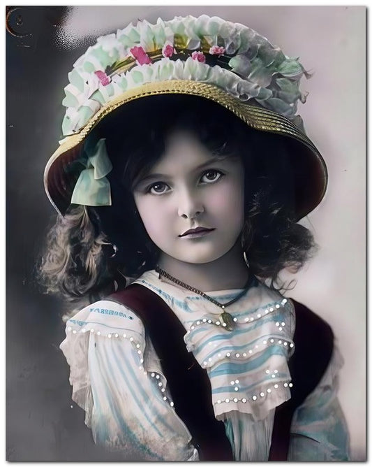 Vintage Photos Belle Epoque Children 1910 Hat 8x10 Photo Print 23052504832